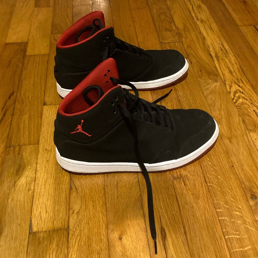 Jordan 1 Flight 5 Premium Mens 10 Black/Red